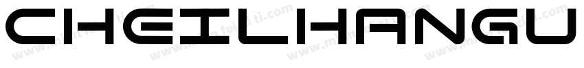 CheilHangul2 Regular字体转换